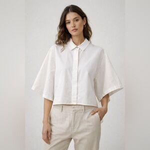 Kenzo white collared shirt with eye button Size 36